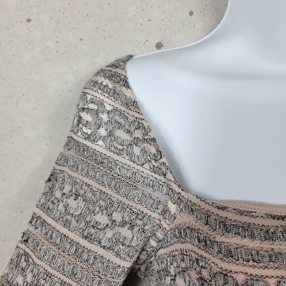 Free People Midi Dress. Pink/Gray S#023 - Picture 8 of 13